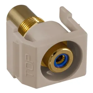 HUBBELL PREMISE WIRING SFRCBRAL Snap Fit Connector Blu/Almond RCA/RCA Recd | AF7TNL 22LX19