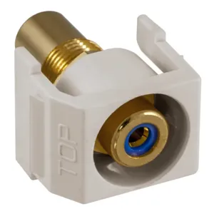 HUBBELL PREMISE WIRING SFRCBROW Snap Fit Connector Blu/White RCA/RCA Recd | AF7TNN 22LX21