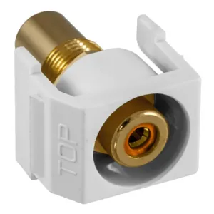 HUBBELL PREMISE WIRING SFRCORRW Snap Fit Connector Orange/White RCA/RCA Recd | AF7TGX 22LV83