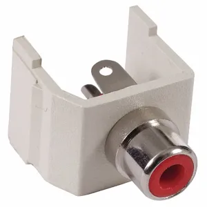 HUBBELL PREMISE WIRING SFRCR Snap Fit Connector Red/white Rca/solder | AF7TGZ 22LV85