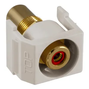 HUBBELL PREMISE WIRING SFRCRROW Snap Fit Connector Red/White RCA/RCA Recd | AF7THK 22LV96