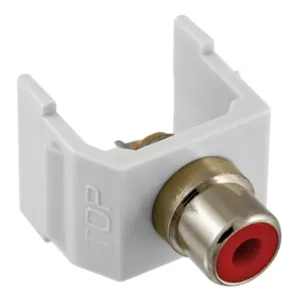 HUBBELL PREMISE WIRING SFRCRW Snap Fit Connector Red/white Rca/solder | AF7THM 22LV98