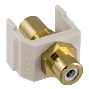 HUBBELL PREMISE WIRING SFRCWFF F/F Coupler RCA Point White | AA6YDC 15D926