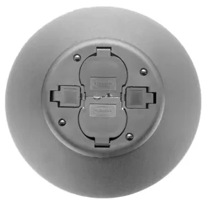 HUBBELL PT2X2SFGY Flush Service Fitting With Cover | CR4FTP 24X571