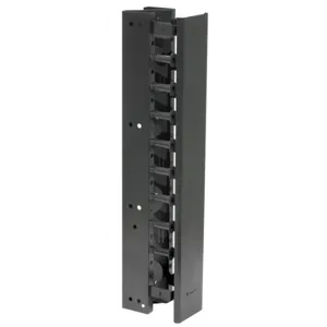 HUBBELL VS76H Rack, Vertical Chan, Hinged, 7 ft x 6 Inch Width, Black | CR4GBV 38C291