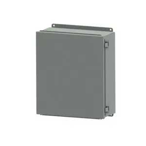 WIEGMANN B060604CHQR Enclosure, 6 x 6 x 4 Inch Size, Wall Mount, Carbon Steel, Ansi 61 Gray | CV6PJE