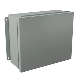 WIEGMANN B121005CHS Enclosure, 10 x 12 x 5 Inch Size, Wall Mount, Carbon Steel, Ansi 61 Gray | CV6PJW