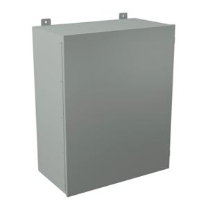 WIEGMANN B302413CH Enclosure, 30 x 24 x 13 Inch Size, Wall Mount, Carbon Steel, Ansi 61 Gray | CV6PKH