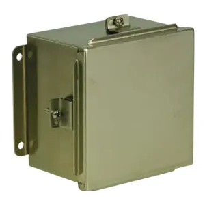 WIEGMANN BN4161406SS Enclosure, 16 x 14 x 6 Inch Size, Wall Mount, 304 Stainless Steel | CV6PNQ