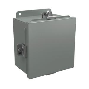 WIEGMANN BN4060604 Enclosure, 6 x 6 x 4 Inch Size, Wall Mount, Carbon Steel, Ansi 61 Gray | CV6PKU