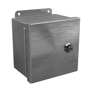 WIEGMANN BN4060604CHQTSS Enclosure, 6 x 6 x 4 Inch Size, Wall Mount, 304 Stainless Steel | CV6PKY