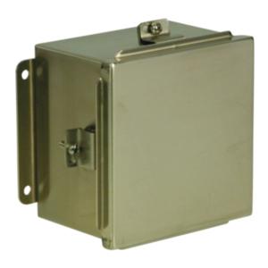 WIEGMANN BN4060604SS Enclosure, 6 x 6 x 4 Inch Size, Wall Mount, 304 Stainless Steel | CV6PLA