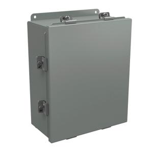 WIEGMANN BN4121005 Enclosure, 12 x 10 x 5 Inch Size, Wall Mount, Carbon Steel, Ansi 61 Gray | CV6PLY