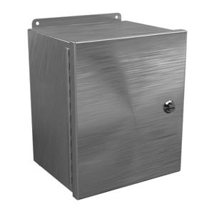 WIEGMANN BN4121008CHQTSS Enclosure, 12 x 10 x 8 Inch Size, Wall Mount, 304 Stainless Steel | CV6PMH