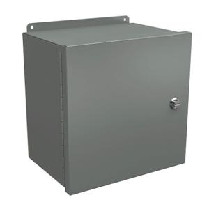 WIEGMANN BN4121208CHQT Enclosure, 12 x 12 x 8 Inch Size, Wall Mount, Carbon Steel, Ansi 61 Gray | CV6PMT