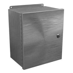 WIEGMANN BN4141208CHQTSS Enclosure, 14 x 12 x 8 Inch Size, Wall Mount, 304 Stainless Steel | CV6PNH