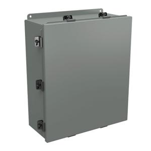 WIEGMANN BN4161406 Enclosure, 16 x 14 x 6 Inch Size, Wall Mount, Carbon Steel, Ansi 61 Gray | CV6PNK