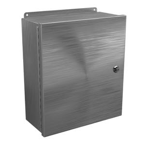 WIEGMANN BN4161406CHQTSS Enclosure, 16 x 14 x 6 Inch Size, Wall Mount, 304 Stainless Steel | CV6PNP