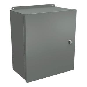 WIEGMANN BN4161408CHQT Enclosure, 16 x 14 x 8 Inch Size, Wall Mount, Carbon Steel, Ansi 61 Gray | CV6PNT