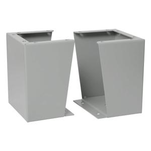 WIEGMANN FK1210 Enclosure Floor Stand, Carbon Steel, Ansi 61 Gray Polyester Powder, 10 Gauge, 12 Inch Ht | CV3PDG 2VE19