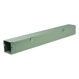 WIEGMANN HS443NK Straight Section Wireway, 4 Inch Width, 4 Inch Height, 16 ga Gauge, 1, Hinged Cover | CV3PBZ 2VE26