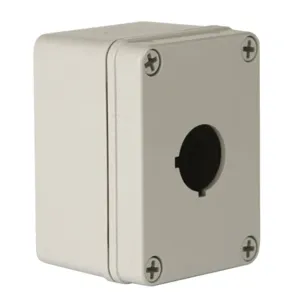 WIEGMANN HW-PN4X1PB-22 Pushbutton Enclosure, Plastic, 1 Columns, 1 Holes, 4X | CV3PRK 487N55