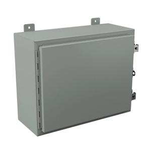 WIEGMANN N12162008 Enclosure, 16 x 20 x 8 Inch Size, Wall Mount, Carbon Steel, Ansi 61 Gray | CV6PPA