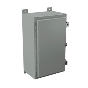 WIEGMANN N12201208 Enclosure, 20 x 12 x 8 Inch Size, Wall Mount, Carbon Steel, Ansi 61 Gray | CV6PPC