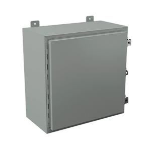 WIEGMANN N12202010 Enclosure, 20 x 20 x 10 Inch Size, Wall Mount, Carbon Steel, Ansi 61 Gray | CV6PPE