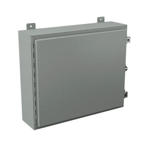 WIEGMANN N12202406 Enclosure, 20 x 24 x 6 Inch Size, Wall Mount, Carbon Steel, Ansi 61 Gray | CV6PPF