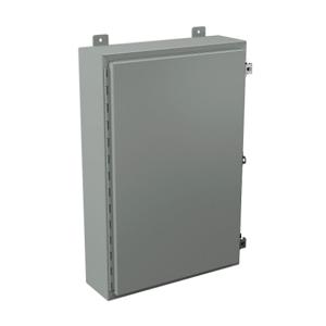 WIEGMANN N12302006 Enclosure, 30 x 20 x 6 Inch Size, Wall Mount, Carbon Steel, Ansi 61 Gray | CV6PPR