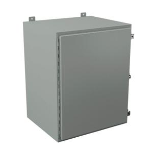 WIEGMANN N12302420 Enclosure, 30 x 24 x 20 Inch Size, Wall Mount, Carbon Steel, Ansi 61 Gray | CV6PPV