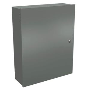 WIEGMANN N1C243008LP Enclosure, 30 x 24 x 8 Inch Size, Wall Mount, Carbon Steel, Ansi 61 Gray | CV6PQK