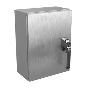 WIEGMANN N412161206SS1PTC Enclosure, 16 x 12 x 6 Inch Size, Wall Mount, 304 Stainless Steel | CV6PQZ