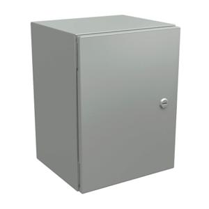 WIEGMANN N412161210CLG Enclosure, 16 x 12 x 10 Inch Size, Wall Mount, Carbon Steel, Ral 7035 Light Gray | CV6PRJ