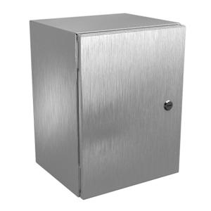 WIEGMANN N412161210SSAC Enclosure, 16 x 12 x 10 Inch Size, Wall Mount, 316L Stainless Steel | CV6PRK