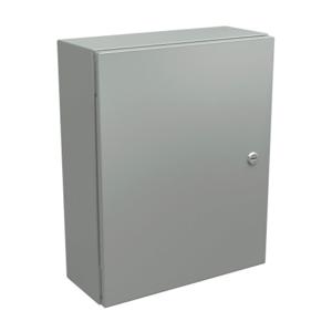 WIEGMANN N412201606CLG Enclosure, 20 x 16 x 6 Inch Size, Wall Mount, Carbon Steel, Ral 7035 Light Gray | CV6PTJ