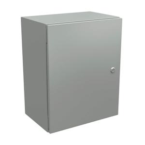 WIEGMANN N412201610CLG Enclosure, 20 x 16 x 10 Inch Size, Wall Mount, Carbon Steel, Ral 7035 Light Gray | CV6PTW