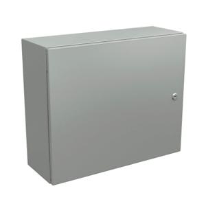 WIEGMANN N412202408CLG Enclosure, 20 x 24 x 8 Inch Size, Wall Mount, Carbon Steel, Ral 7035 Light Gray | CV6PUX