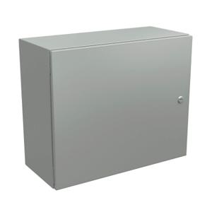 WIEGMANN N412202410CLG Enclosure, 20 x 24 x 10 Inch Size, Wall Mount, Carbon Steel, Ral 7035 Light Gray | CV6PUY