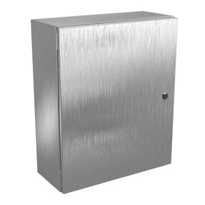 WIEGMANN N412242008SSAC Enclosure, 24 x 20 x 8 Inch Size, Wall Mount, 316L Stainless Steel | CV6PVM