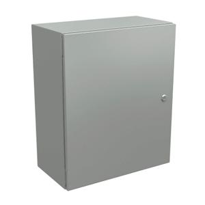 WIEGMANN N412242010CLG Enclosure, 24 x 20 x 10 Inch Size, Wall Mount, Carbon Steel, Ral 7035 Light Gray | CV6PVP