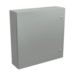 WIEGMANN N412242406CLG Enclosure, 24 x 24 x 6 Inch Size, Wall Mount, Carbon Steel, Ral 7035 Light Gray | CV6PVX