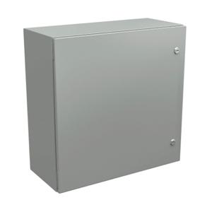 WIEGMANN N412242410CLG Enclosure, 24 x 24 x 10 Inch Size, Wall Mount, Carbon Steel, Ral 7035 Light Gray | CV6PWH