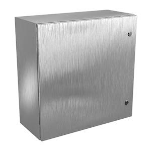 WIEGMANN N412242410SSAC Enclosure, 24 x 24 x 10 Inch Size, Wall Mount, 316L Stainless Steel | CV6PWJ