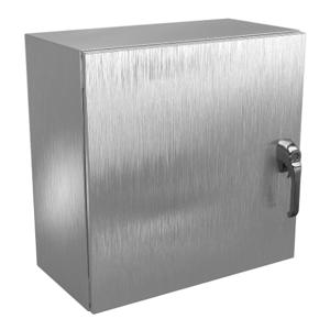 WIEGMANN N412242412SS3PTC Enclosure, 24 x 24 x 12 Inch Size, Wall Mount, 304 Stainless Steel | CV6PWP