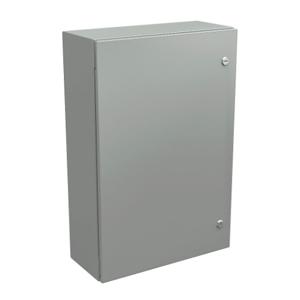 WIEGMANN N412302008CLG Enclosure, 30 x 20 x 8 Inch Size, Wall Mount, Carbon Steel, Ral 7035 Light Gray | CV6PXG