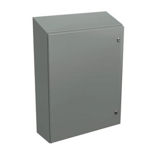 WIEGMANN N412302408CST Sloped Top Enclosure, 1/4 Turn Latch, 30 Inch Nominal Enclosure Height | CV3PTJ 2HAY6