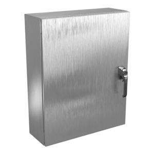 WIEGMANN N412302408SS3PTC Enclosure, 30 x 24 x 8 Inch Size, Wall Mount, 304 Stainless Steel | CV6PXN