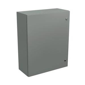 WIEGMANN N412302410C Enclosure, 30 x 24 x 10 Inch Size, Wall Mount, Carbon Steel, Ansi 61 Gray | CV6PXT